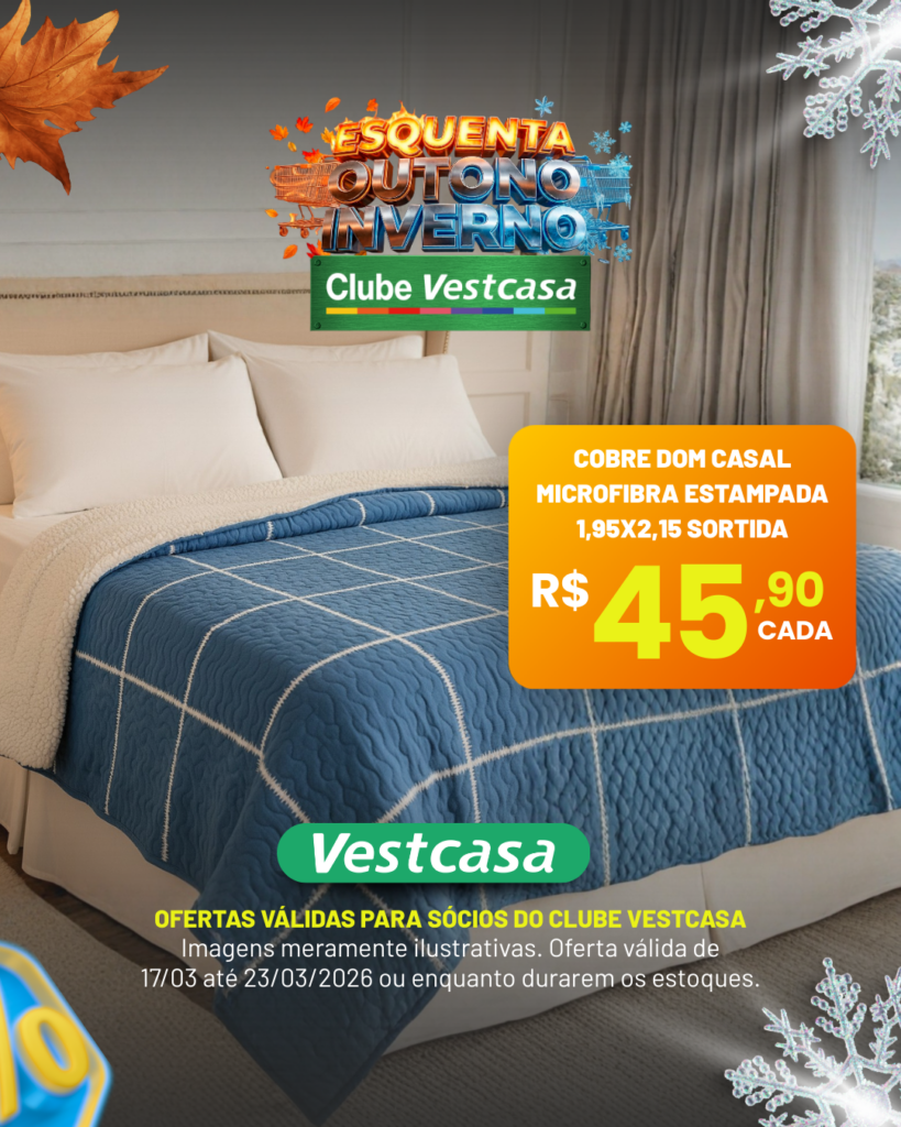 COBRE DOM CASAL MICROFIBRA ESTAMPADO 1,95X2,15