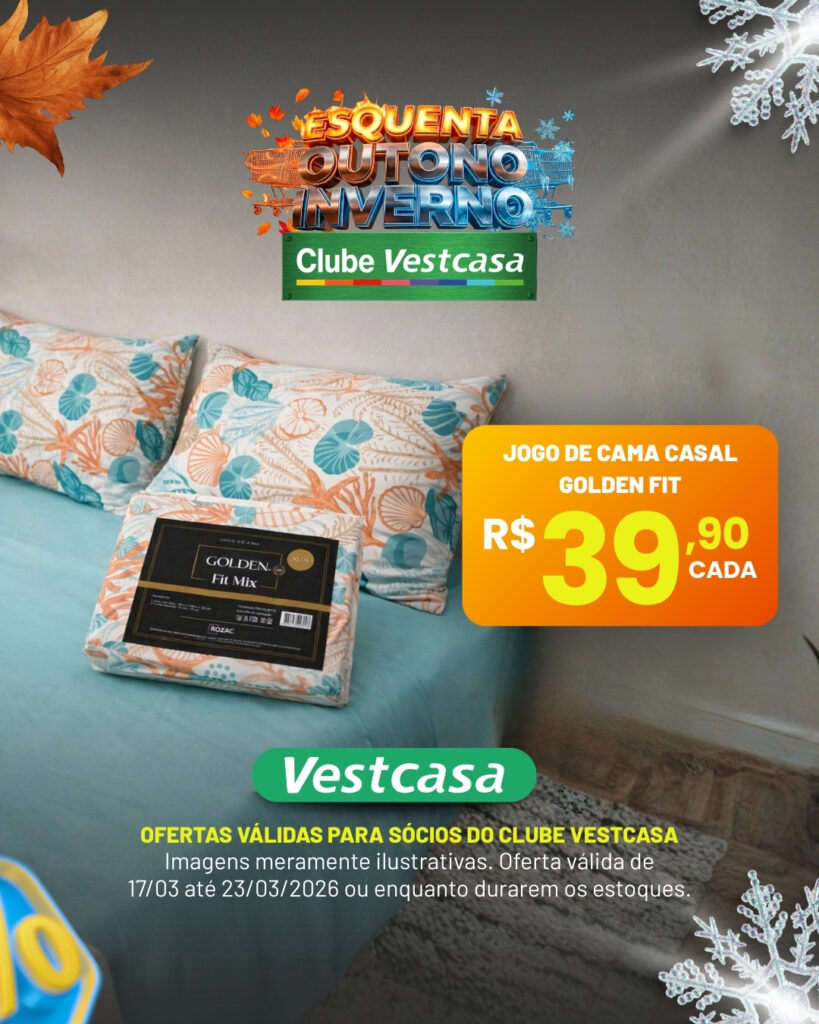 JOGO DE CAMA CASAL GOLDEN FIT